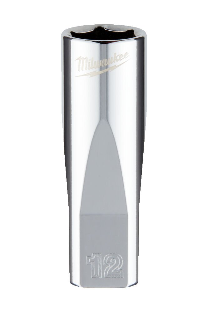 MILWAUKEE Головка хромована метрична подовжена 1/4'', 12мм | 4932478332