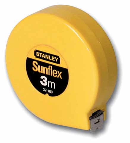 STANLEY 0-32-189 Рулетка 3м х 12.7мм "Sunflex" без фиксатора
