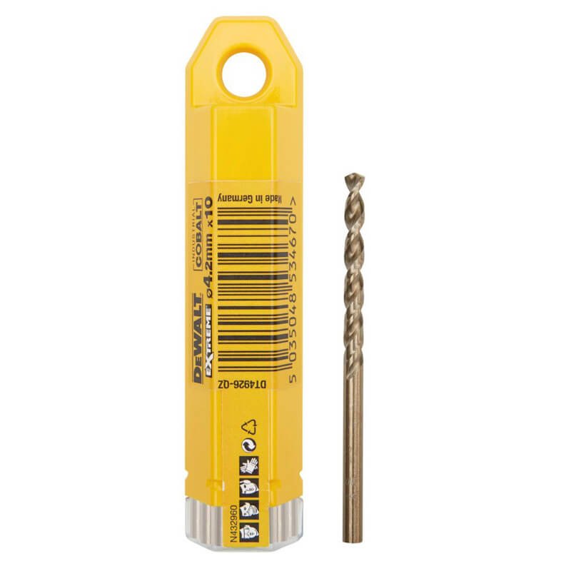 DeWALT Сверло по металлу кобальтовое HSS-CO 4.2мм DT4926