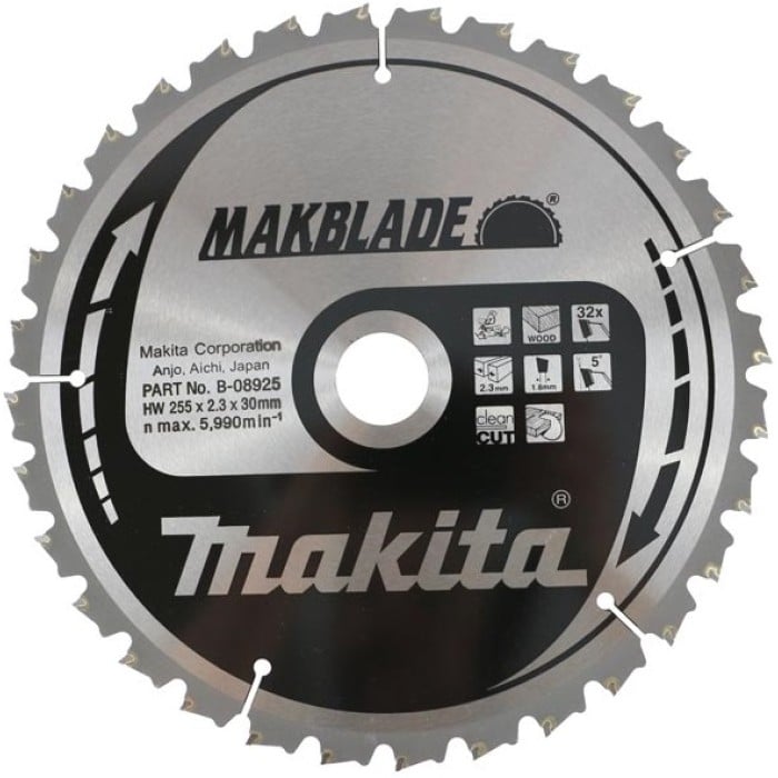 Пиляльний диск Makita MAKBlade B-08925 (255x30х32Т)