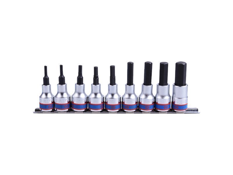 KING TONY Набор шестигранников 9 ед.(4-17мм) в держателе | 4120PR10