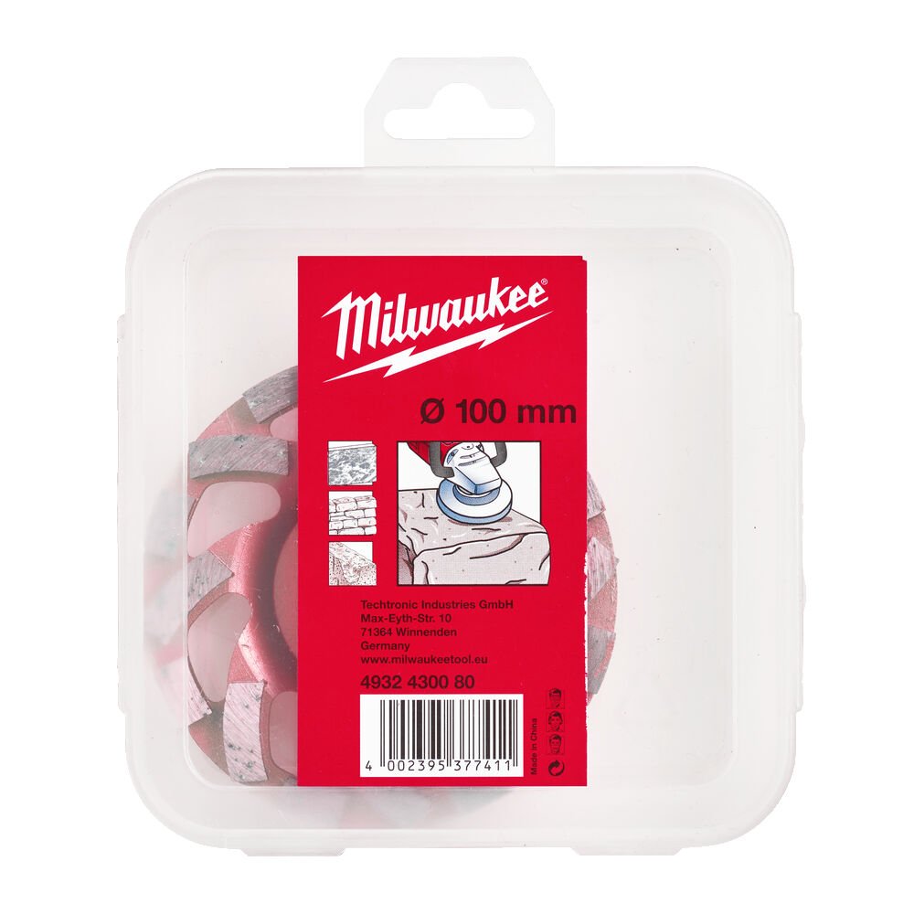 MILWAUKEE Чашка алмазна шліфувальна SDCWU 125, Ø125мм | 4932430080