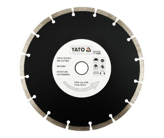 YATO Отрезной алмазный диск 'SEGMENT' 230мм YT-6005