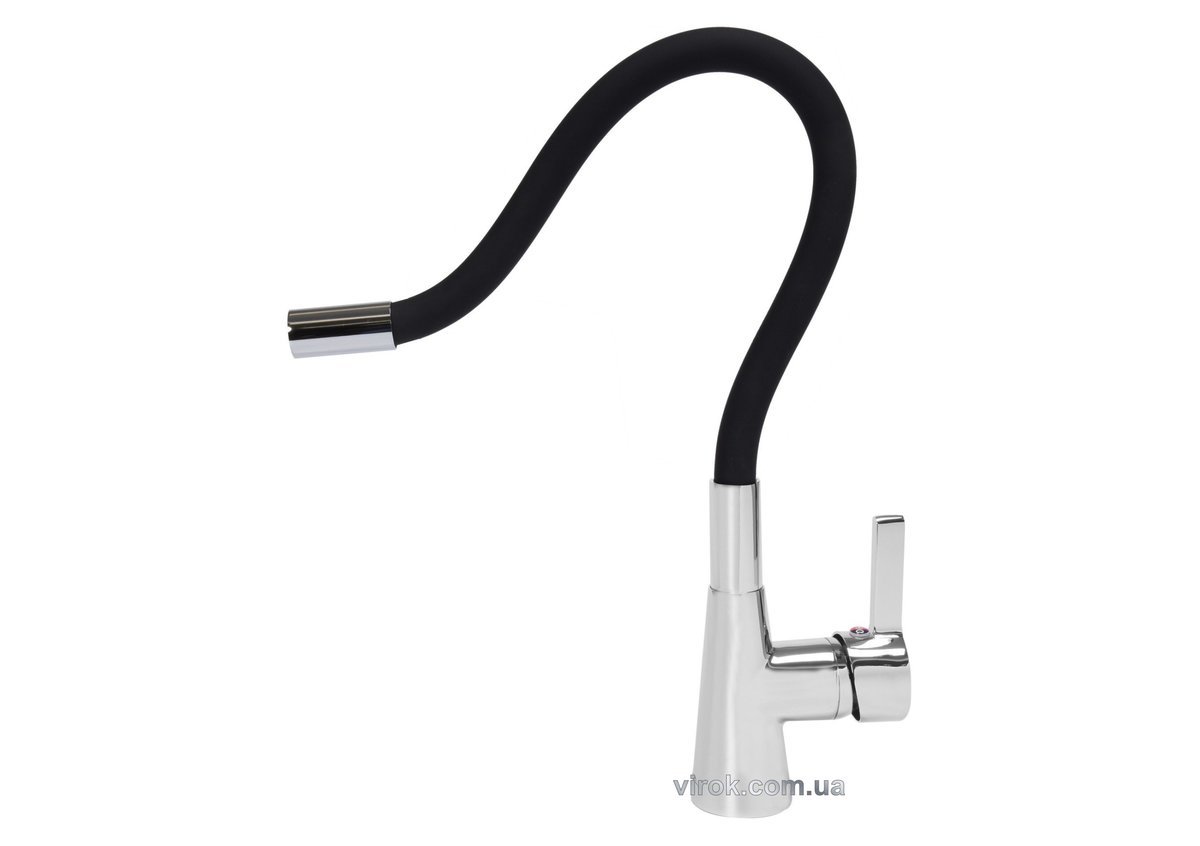 FALA Змішувач води "FLEXIBLE" для раковини з гнучкою чорною лійкою  | 75705
