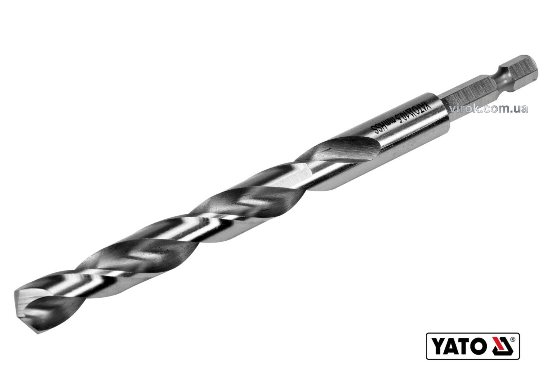 YATO Свердло по металу YATO: HSS6542, Ø=10.5мм, HEX-1/4", l=133/87мм, для нержав., конструкт.,легов.
