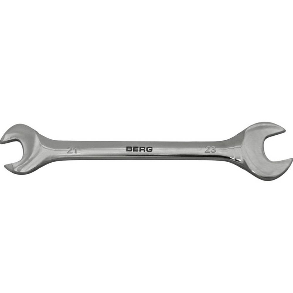 Ключ ріжковий двосторонній Cr-V 21х23мм Berg | 48-114