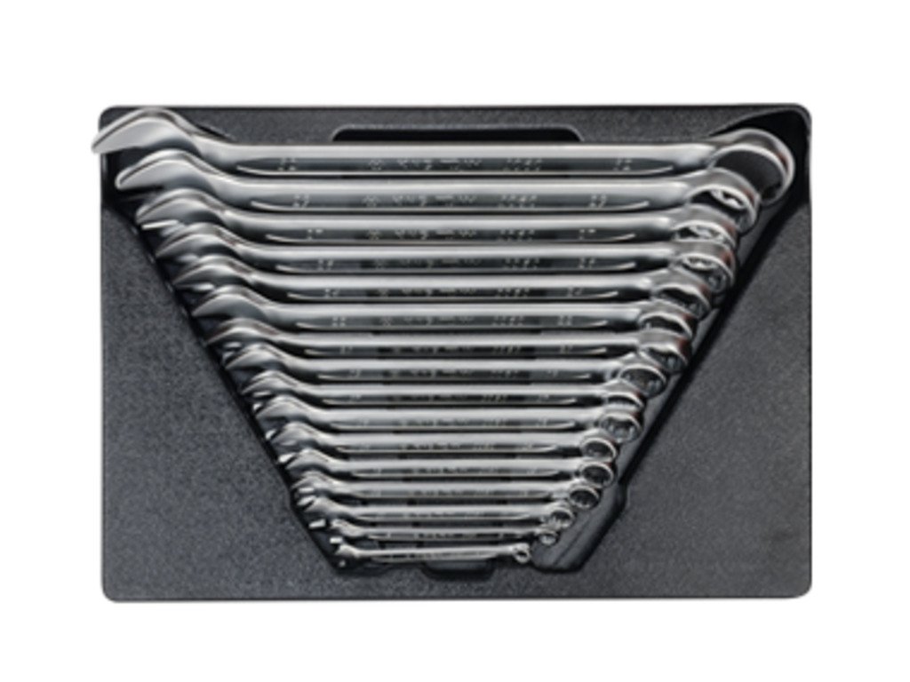 KING TONY Набор ключей комбинированных ложемент, 16 предметов | 9-1216MR03