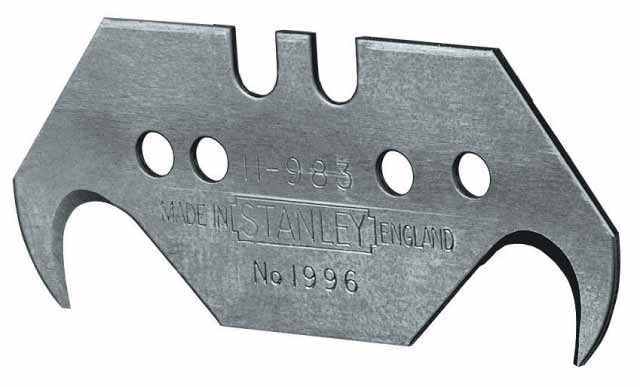 STANLEY 0-11-983 Лезвие ножа 1996 крюк для листовых матер. 5шт. на блистере