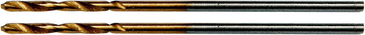 YATO Свердла по металу титанові : HSS-TIN, Ø= 1.0 мм, l= 34/12 мм, 2 шт