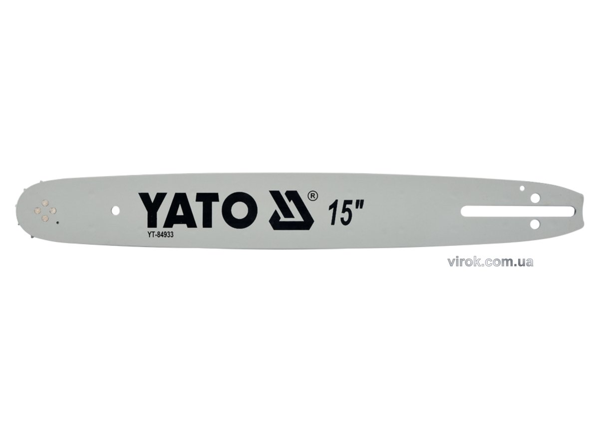 YATO Шина напрямна ланц. пили l= 15"/38 см (64 ла), шир. пазу- 1,3мм для ланцюгів YT-84945, YT-84962