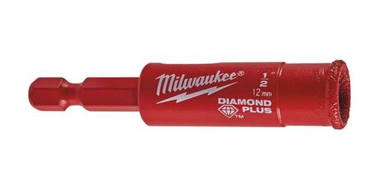 MILWAUKEE Коронка алмазна Diamond Plus/Max, діаметр 22,0мм (1/4'' Hex) (свердління з водою)