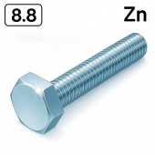 Болт DIN 933 M10x140 8,8 цинк