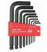 Wiha Набор штифтовых ключей T (1.5,2,2.5,3,4,5,6,8,10), 9 предметов в держателе CrV