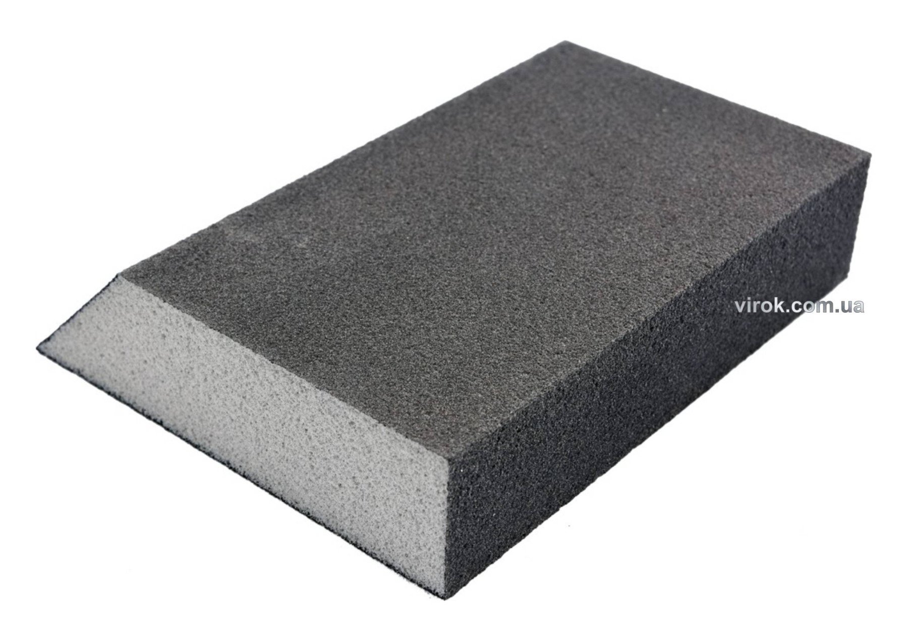 VOREL Губка шліфувальна трапецевидна : Р150, 125х 90х65 мм, h= 25 мм 4-стороння  | 08306