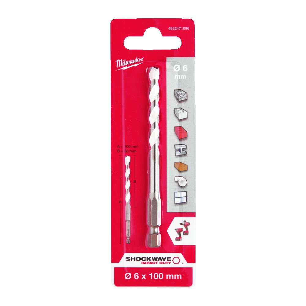 MILWAUKEE Свердло універсальне ShW HEX , Ø6x100мм | 4932471096