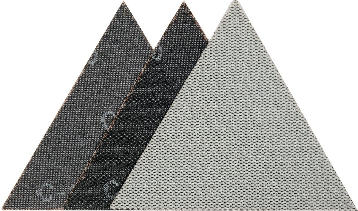 YATO Сітка абразивна, трикутна, на липучці по штукатурці до шліфмашини: G80, l= 280 мм, 3 шт
