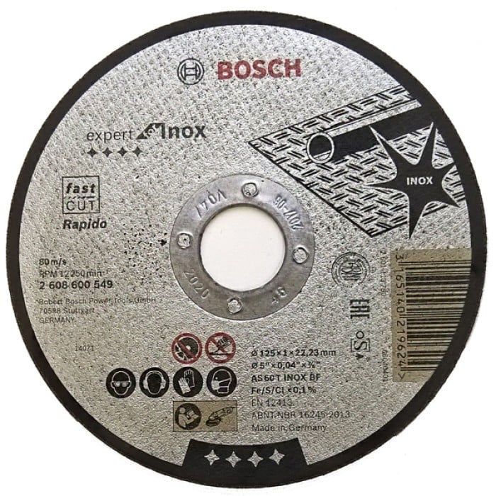 Круг відр. 125х1,0х22 мм Expert Inox, Bosch