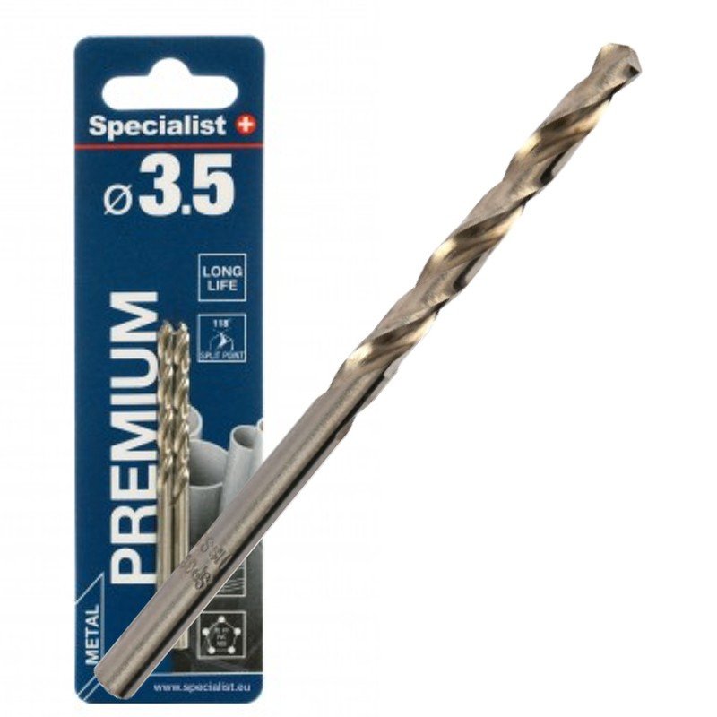Specialist+ 64-0035 Свердло по металу PREMIUM 3,5 мм, наб. 2 шт