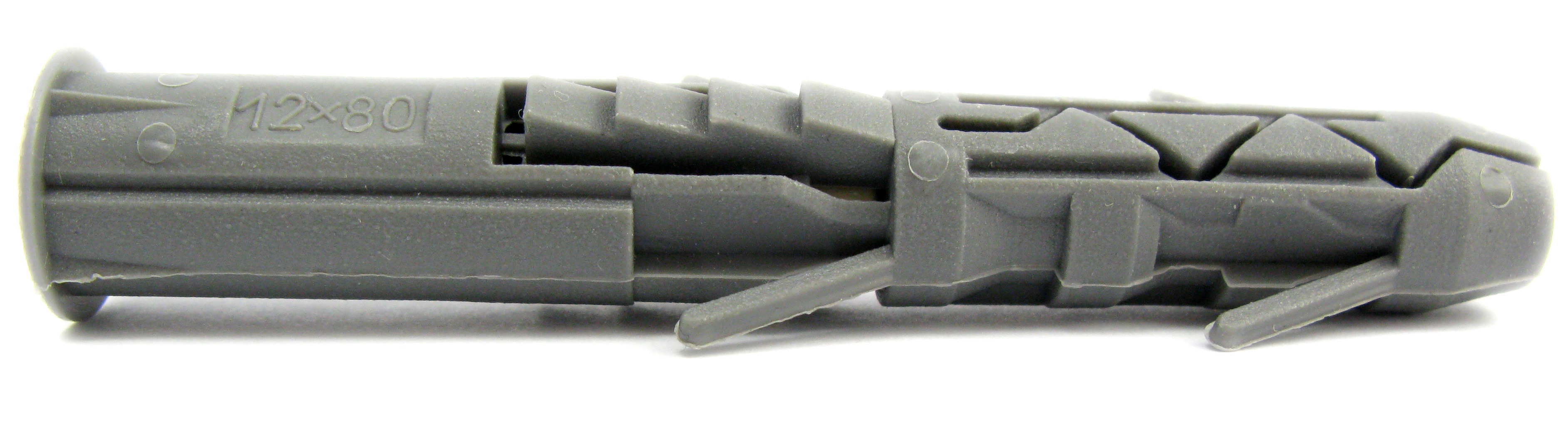 Дюбель універсальний полипропилен, з бортиком. Розмір 12х80 під шуруп Ø 8,0-9,0 (уп 100 шт) 