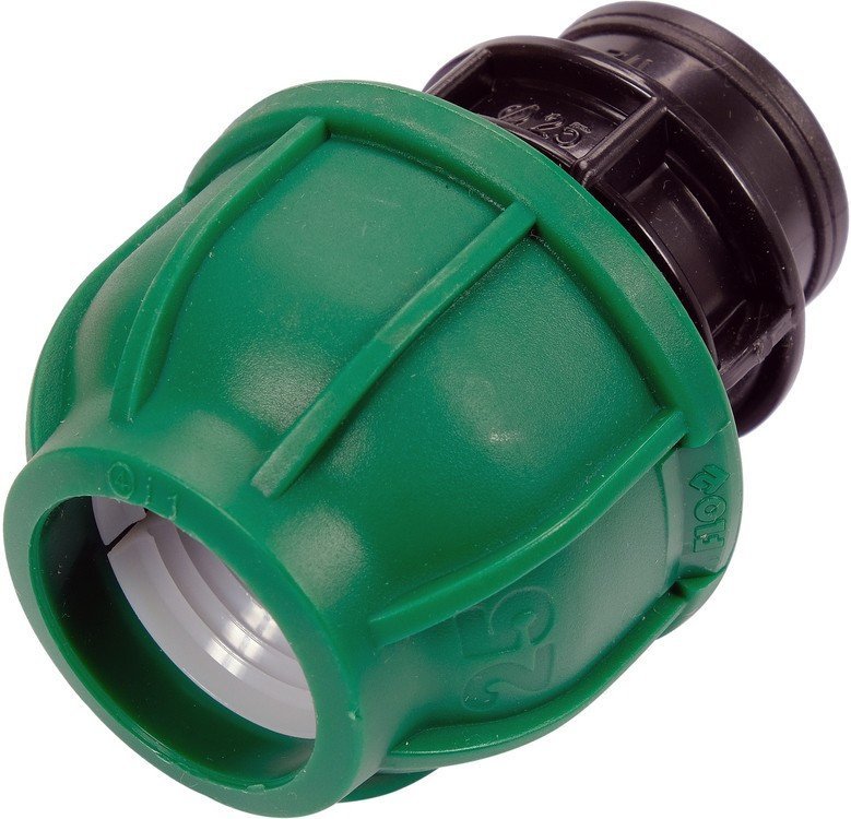 FLO Муфта до водяних пластикових труб з внутр. різьбою 25 мм- 1/2" поліпропіленова, для тиску 1 MPa 