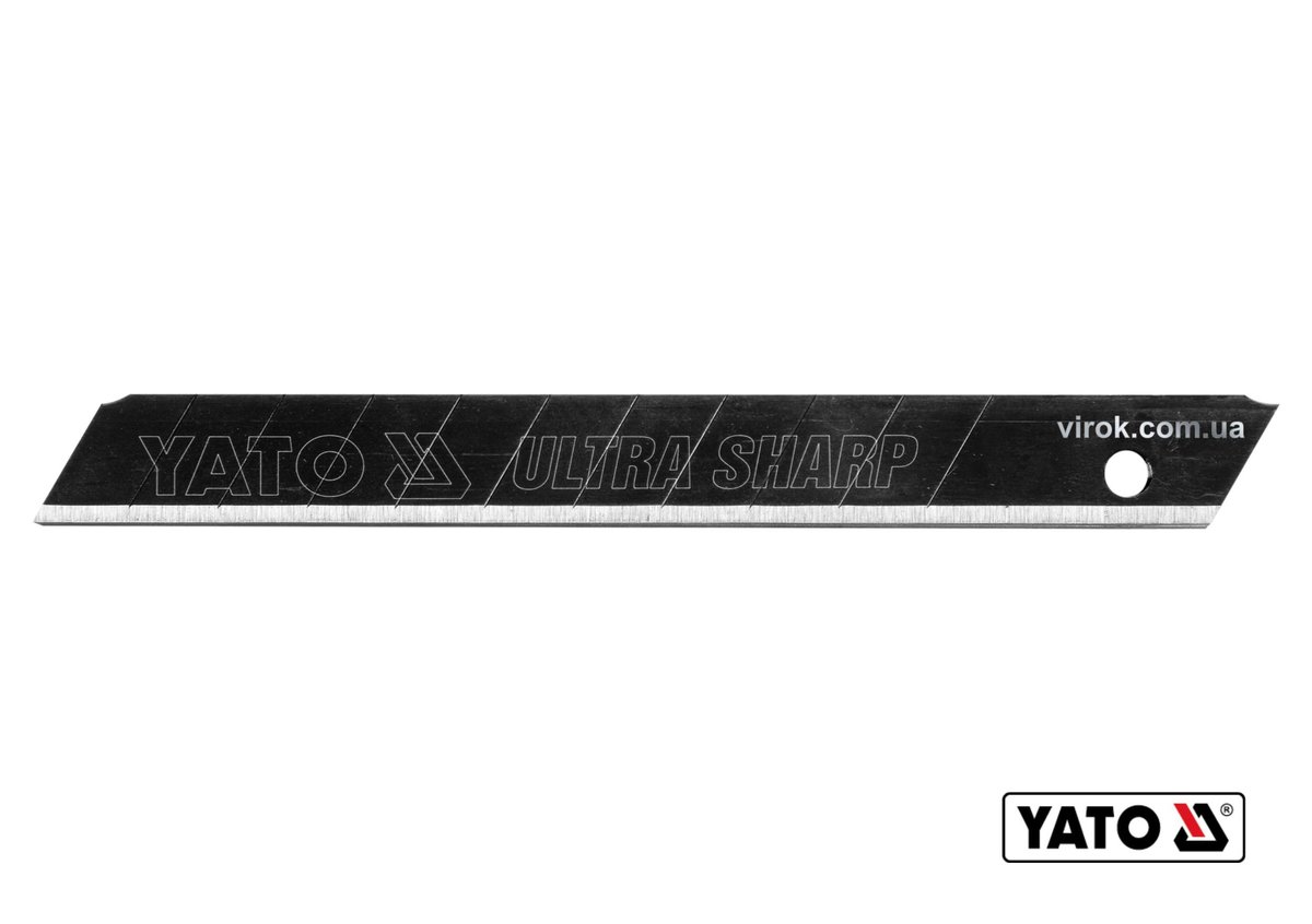 YATO Леза сталеві з відломними сегментами : W= 9 мм, 10 шт