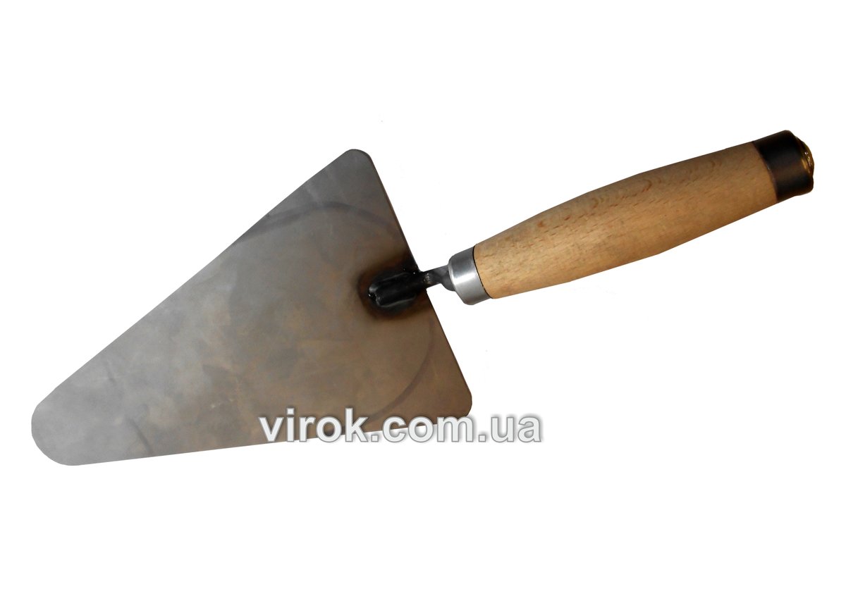 VIROK Кельма мулярська трикутна вузька з метал. наконечником на ручці, 190 мм | 13V105