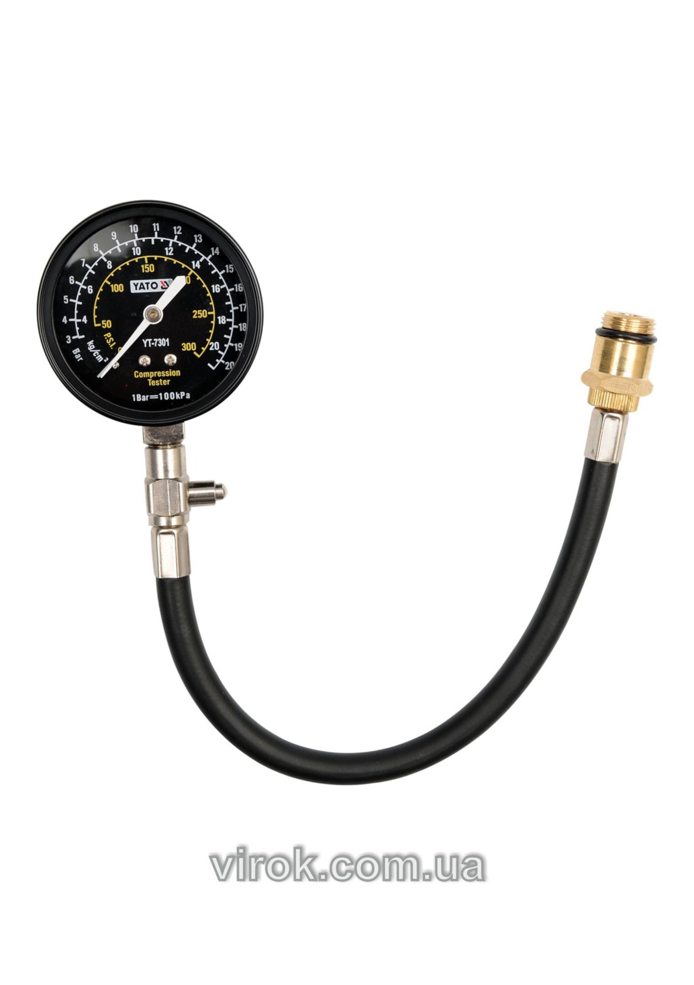 YATO Компресометр для бензинових двигунів YATO з вужиком і різьбами  | YT-7301