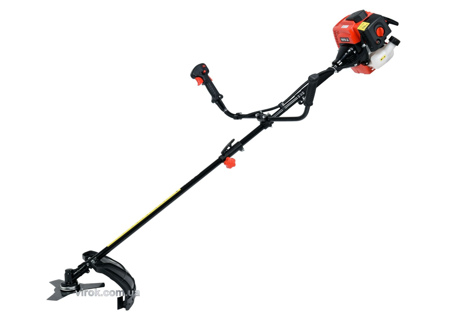 YATO Бензокосарка YATO: 42,7 см³, 1,25кВт, обрізна зона: жилкою Ø= 430мм, диском Ø= 255мм, 0,85л  | 