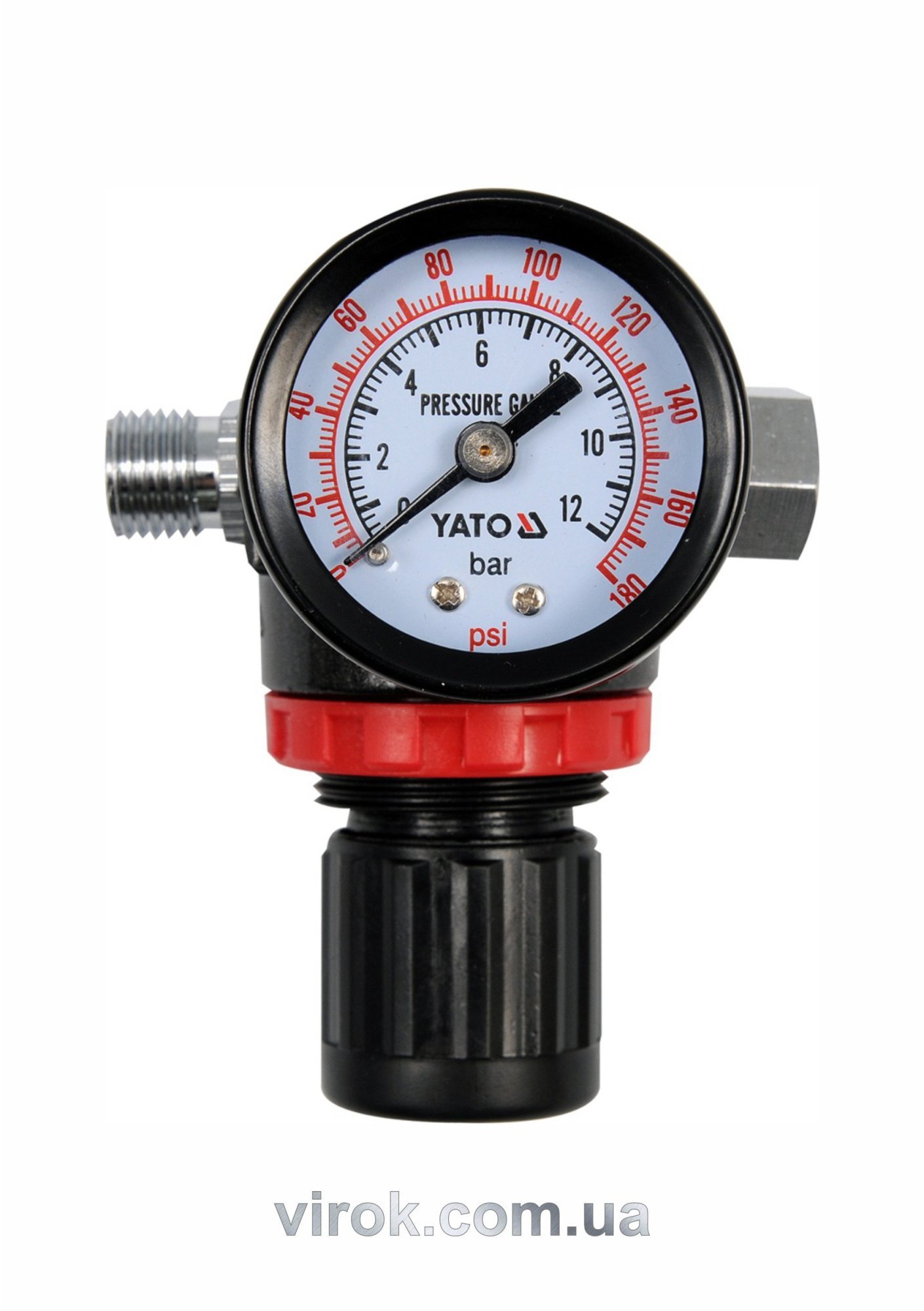YATO Клапан редукц. пневмат-й з манометром YATO, 1/4", P= 1.2 MPa  | YT-2381
