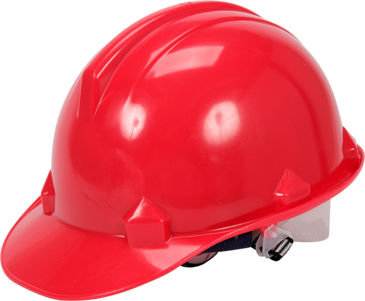 VOREL Каска для захисту голови червона з матеріалу HDPE  | 74174