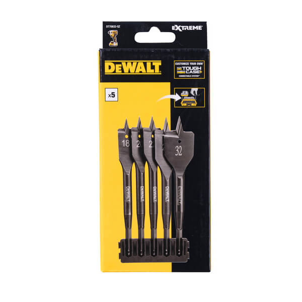 Касета з перовими свердлами DeWALT, EXTREME IMPACT, 6 шт, d 18-32 мм., 1/4 " | DT70832