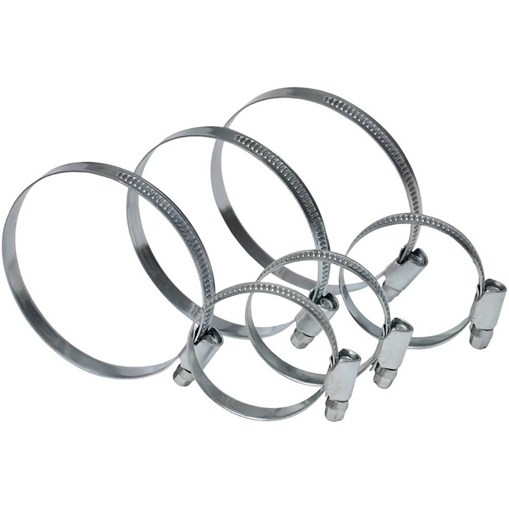 Хомут стяжний оцинкована сталь 90-110мм (10шт) Technics | 23-312