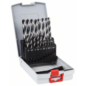 Набір свердл по металу (19шт), 1-10 мм, HSS PointTeQ