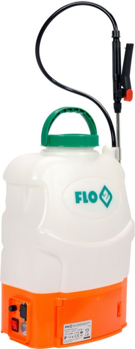 FLO Оприскувач акумуляторний ранцевий : 12В, 8 АГод, бак- 16 л, продукт.- 3 л/хв  | 89611
