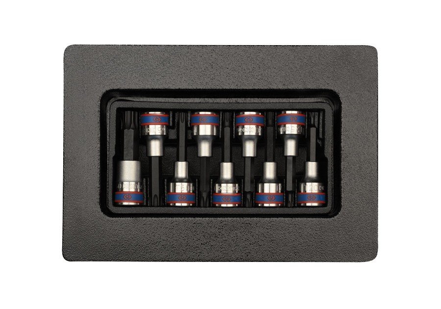 KING TONY Набор торцевых головок 1/2" Т20-Т60. | 9-4119PR