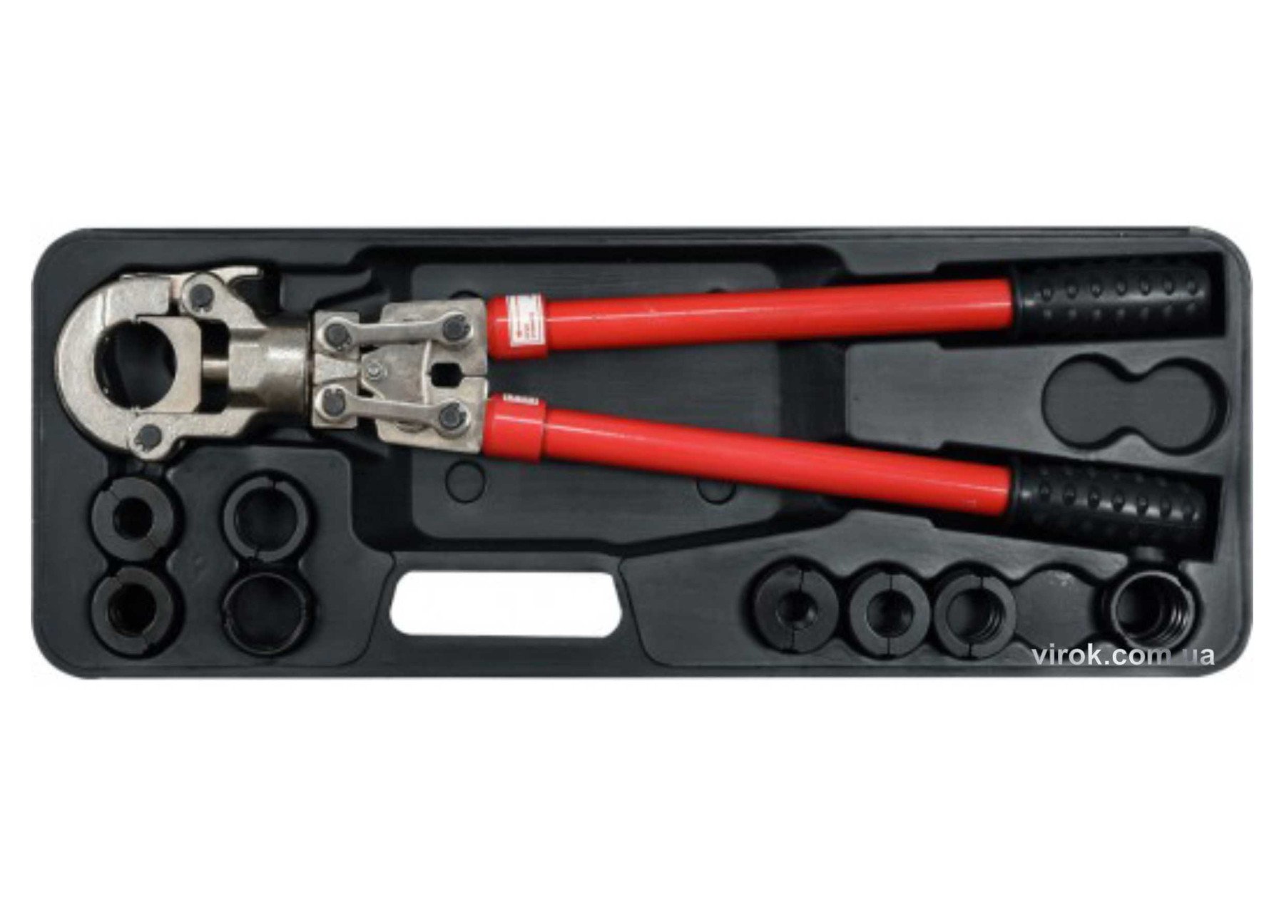 YATO Прес-кліщі для металопластикових труб YATO : 9 нас. Ø= 16-32мм, телескпічні ручки, L= 57-80 см.