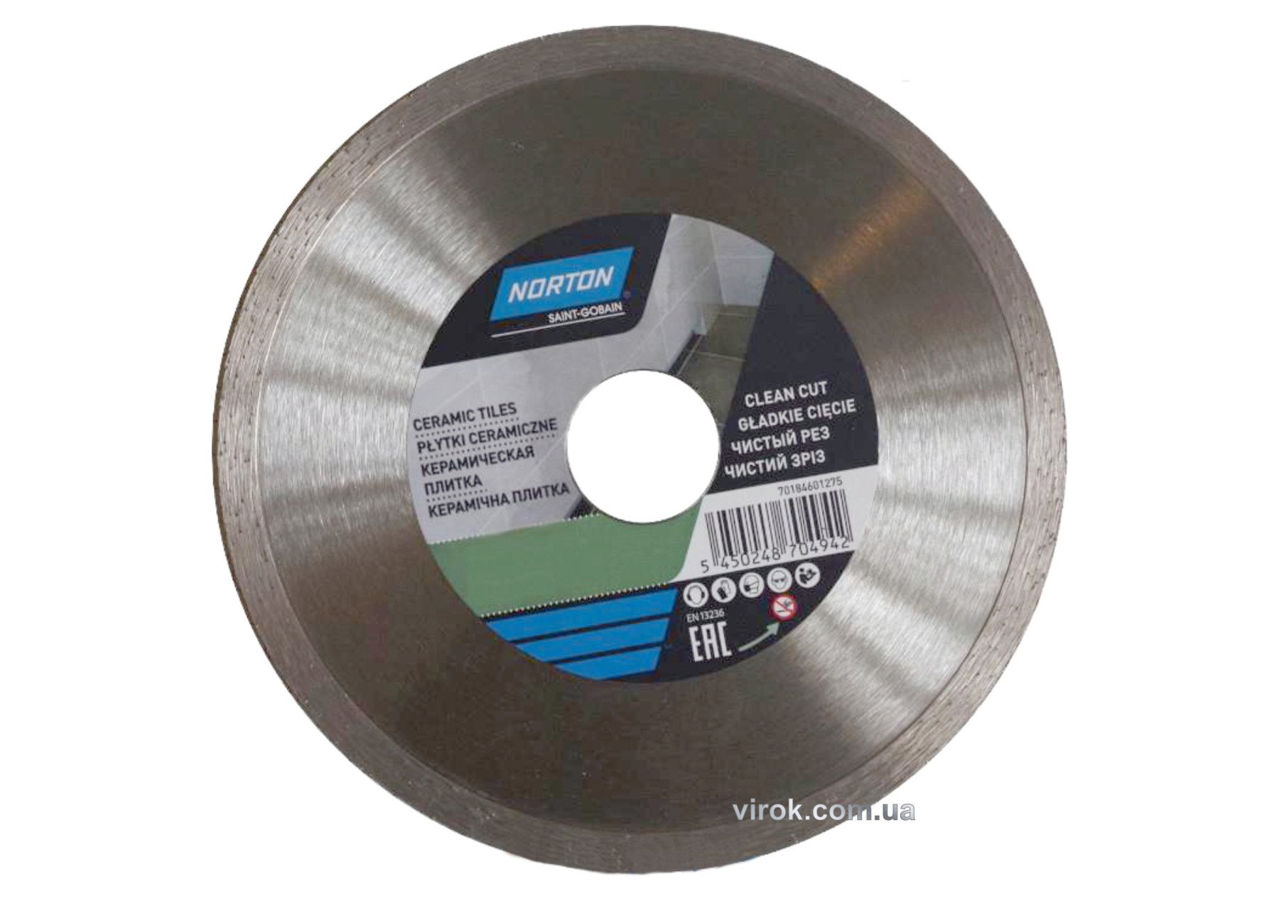 NORTON Диск алмазний DIY CERAMIC TILES для кераміки : Ø= 230/25,4/ 22.23 мм | 70184601277