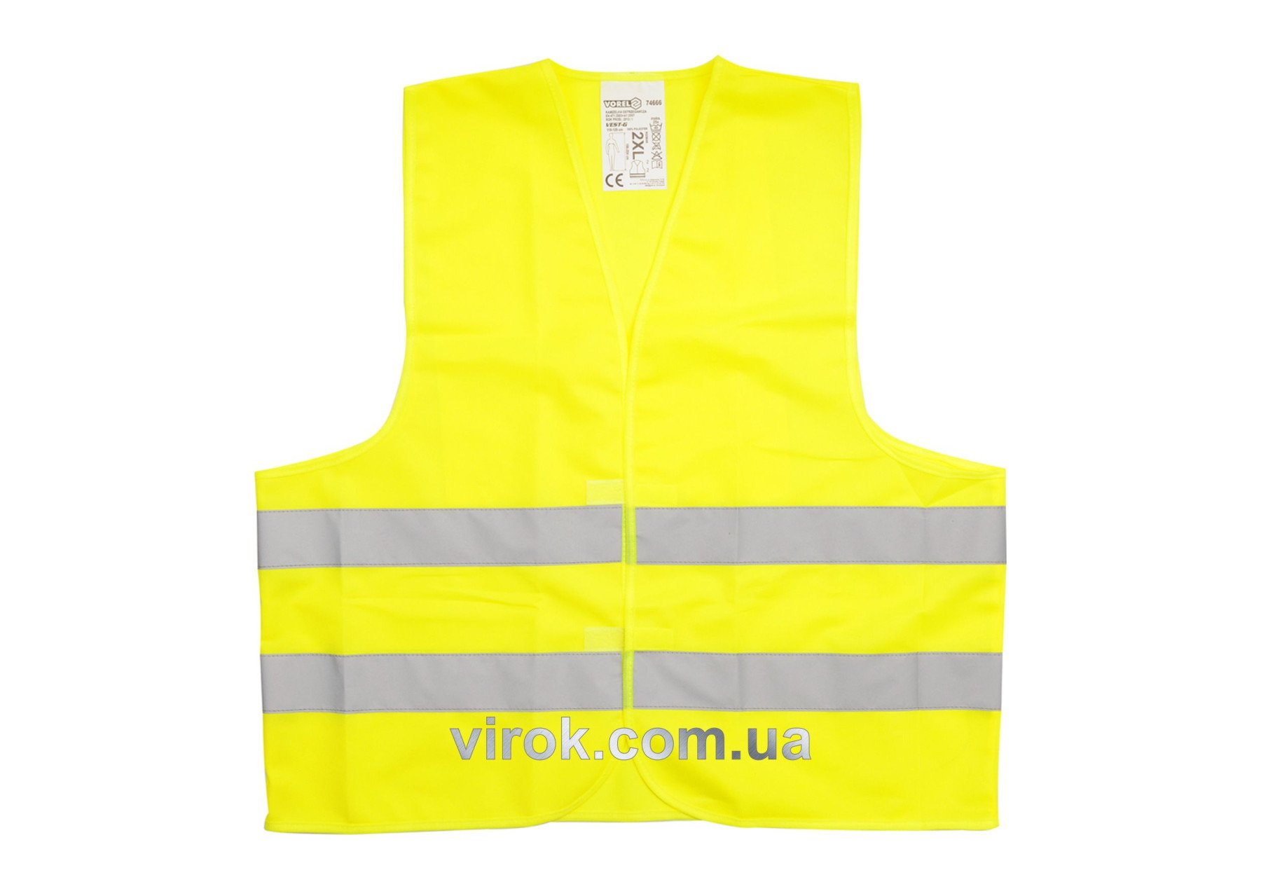 VOREL Жилет сигнальний жовтий, розм. XL  | 74665