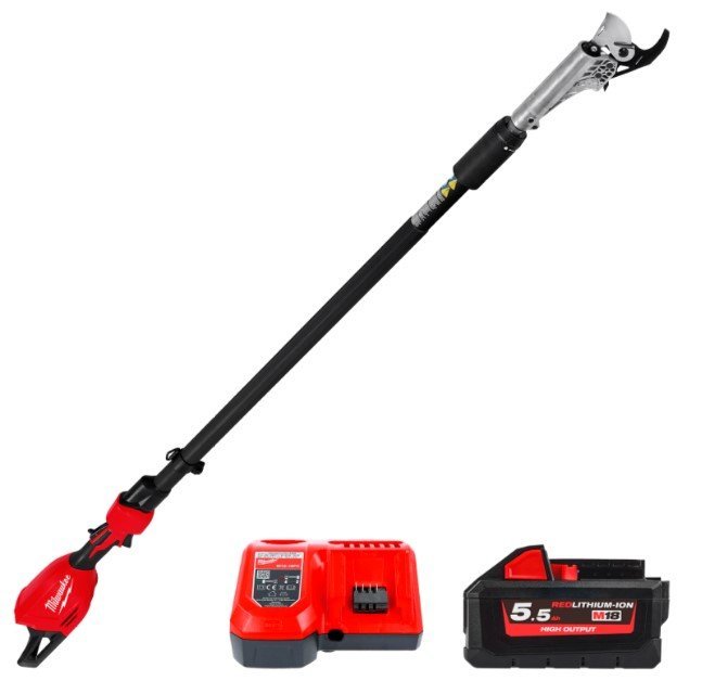 MILWAUKEE Ножиці-секатор подовжені акумуляторні, M18 BLTS-551 (+заряд.пр., 1 акум.Х 5.5Аг)