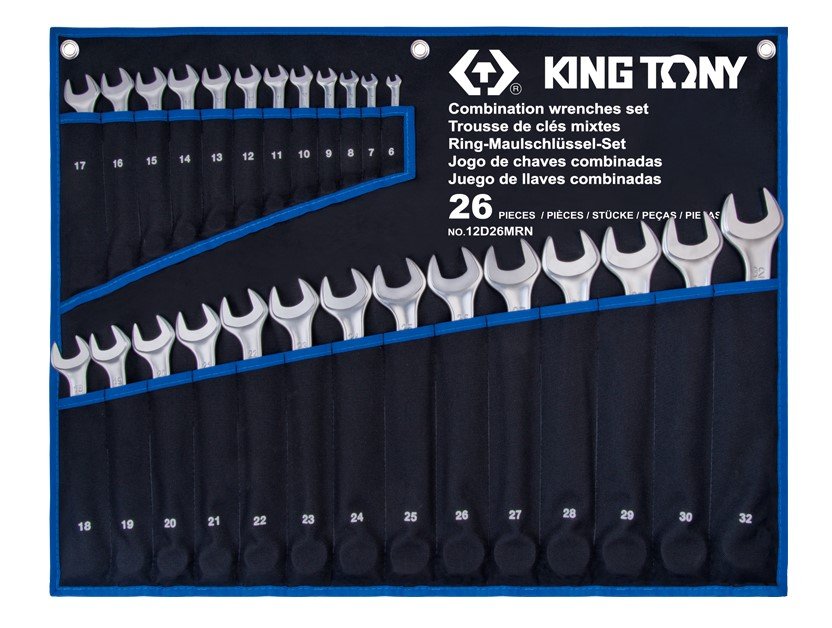 KING TONY Набор ключей комби 26шт. (6-32 мм) супер-легкие TREOTON | 12D26MRN