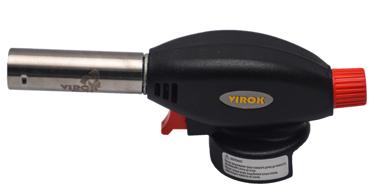 VIROK Пальник газовий з різьбовим (7/16) з'єднанням. Piezo  | 44V191