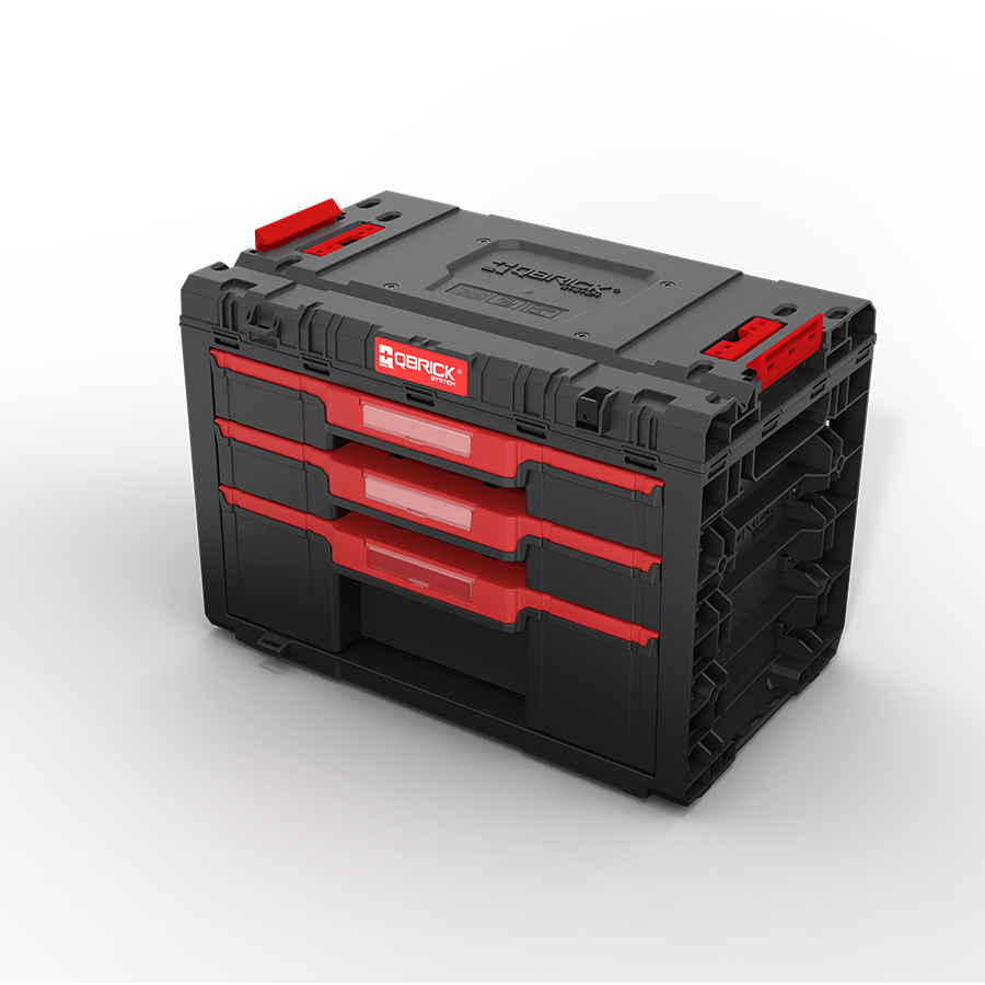 QBRICK SYSTEM Ящик для інструментів PRIME DRAWER 3 TOOLBOX BASIC IP66 (542x335x369мм) (5901238262282