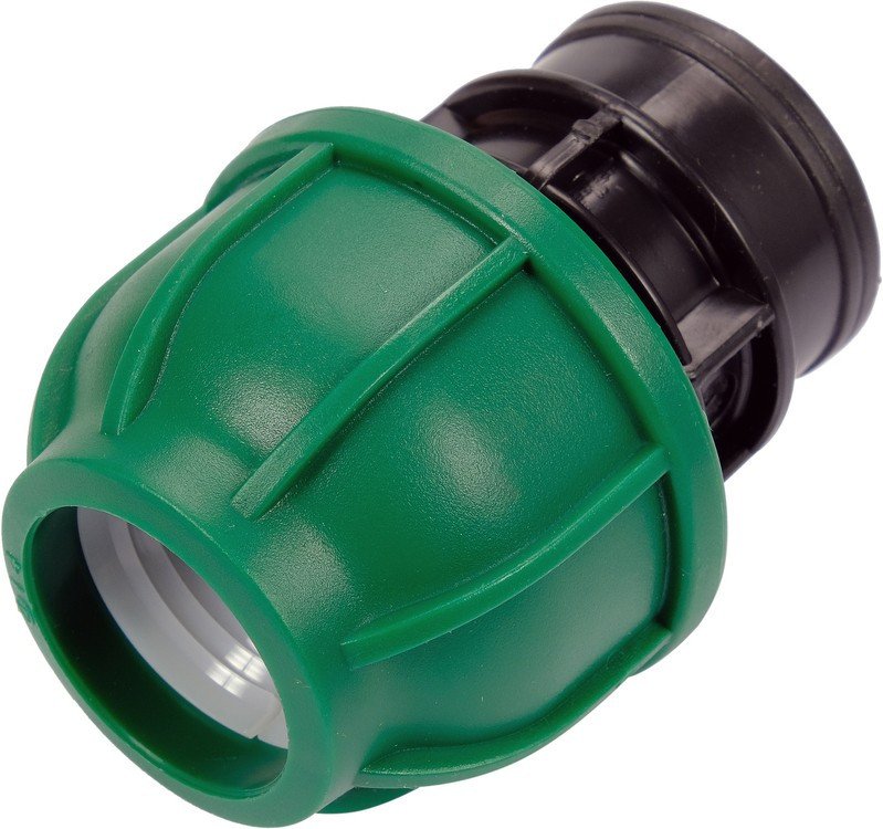 FLO Муфта до водяних пластикових труб з внутр. різьбою 25 мм- 3/4" поліпропіленова, для тиску 1 MPa 