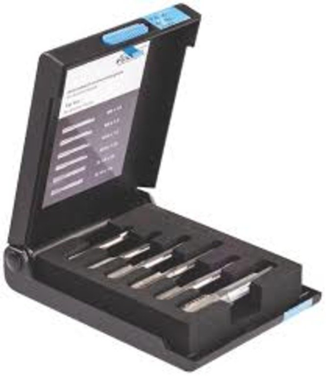 VÖLKEL Набір мітчиків для мастильних ніпелів M6-М10, G1/8-G1/4, 6 предметів 47008