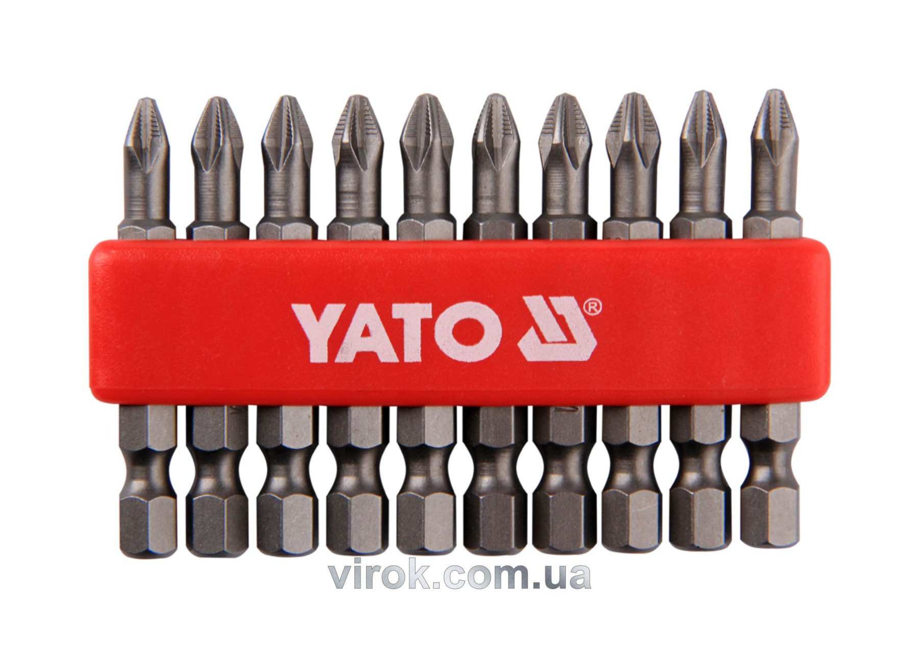YATO Насадка викруткова YATO : "Philips" PН2 x 50 мм. HEX 1/4". 10 (Уп/Шт.)  | YT-0478