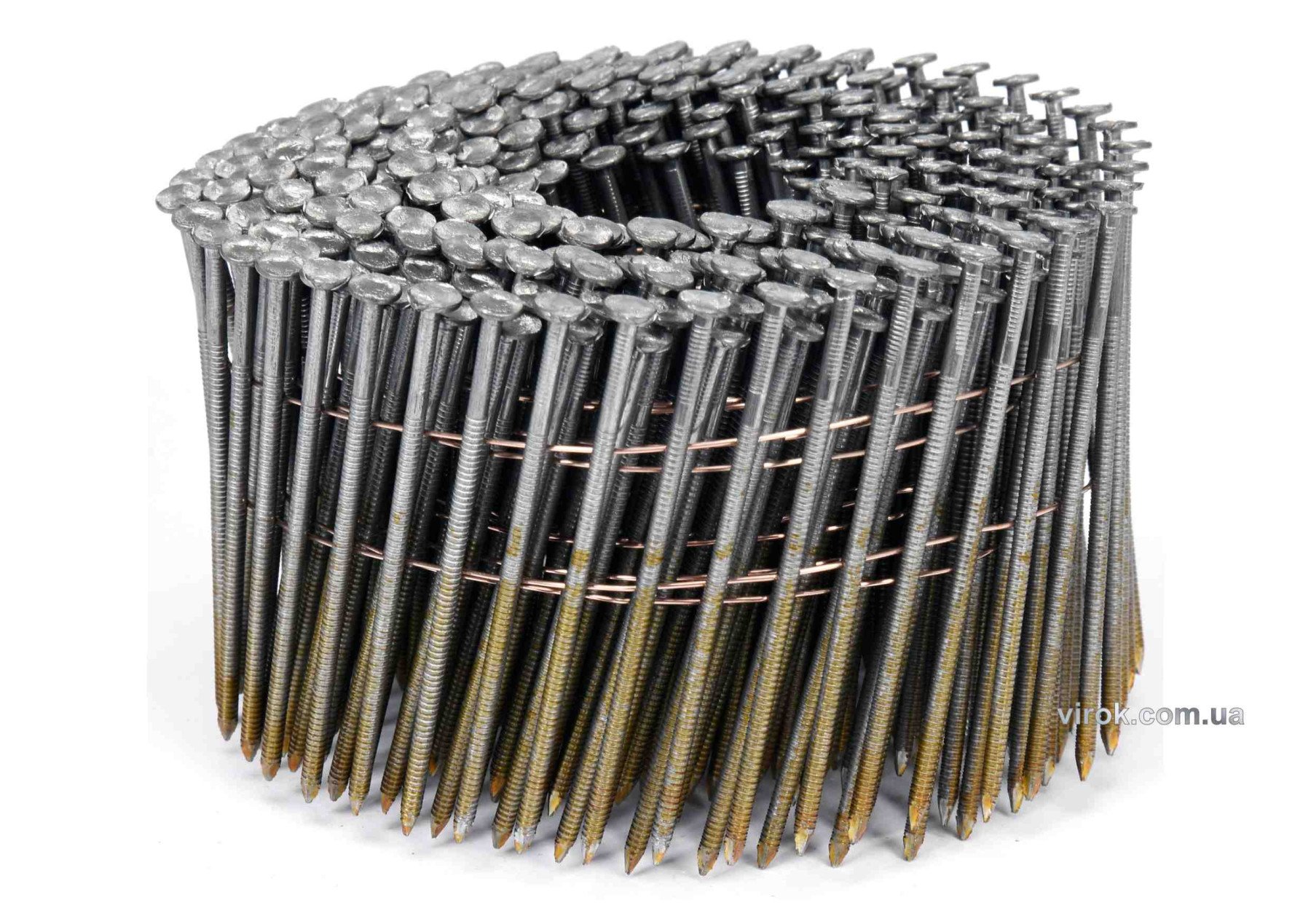 VOREL Цвяхи барабанні до пневматичного пістолета : L=75 мм, Ø=2.5 мм, 3000 шт. (YT-09214)  | 71995