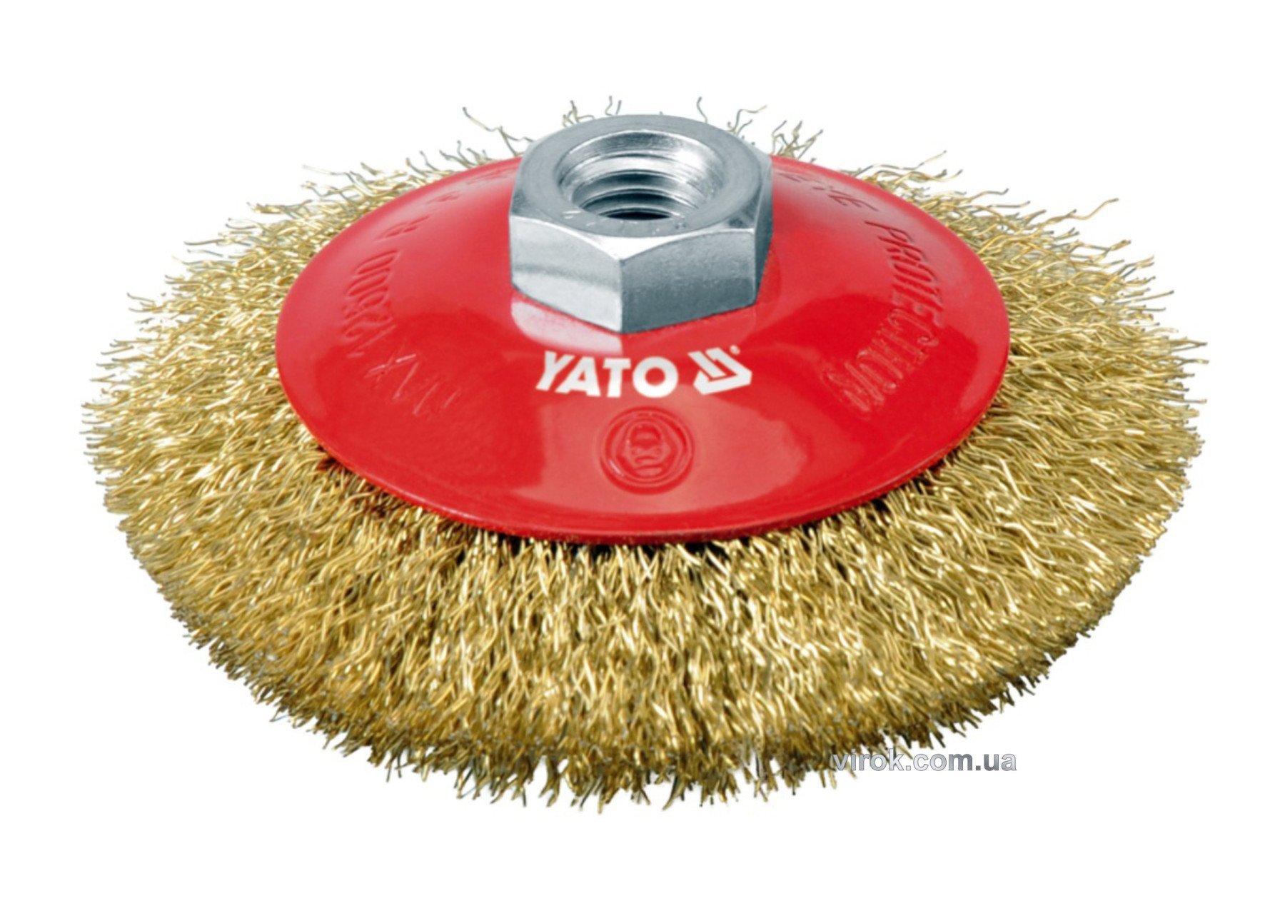 YATO Щітка - крацовка дискова YATO Ø=100 мм з кріпильною гайкою М14  | YT-4761