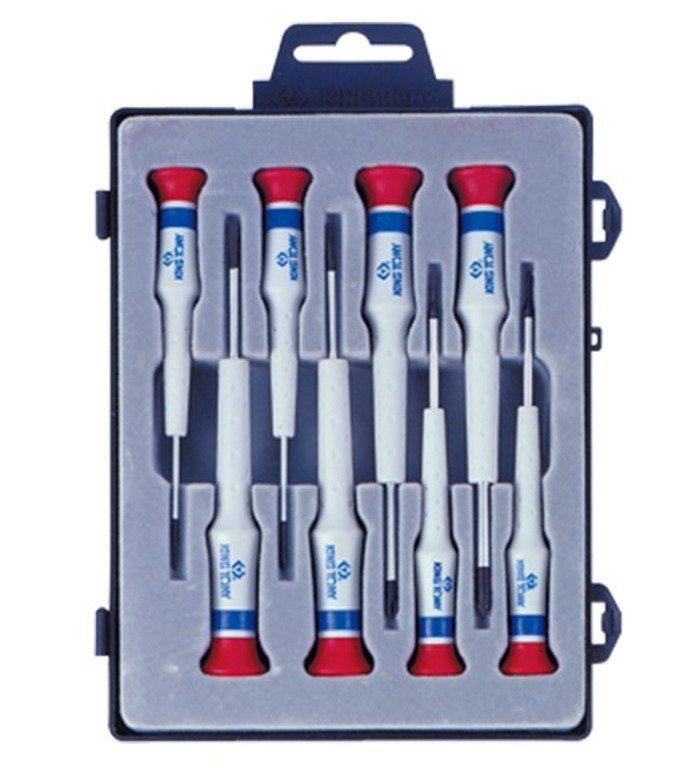 KING TONY Набор прецизионных отверток (PH, SL) 8 предметов | 32108MR
