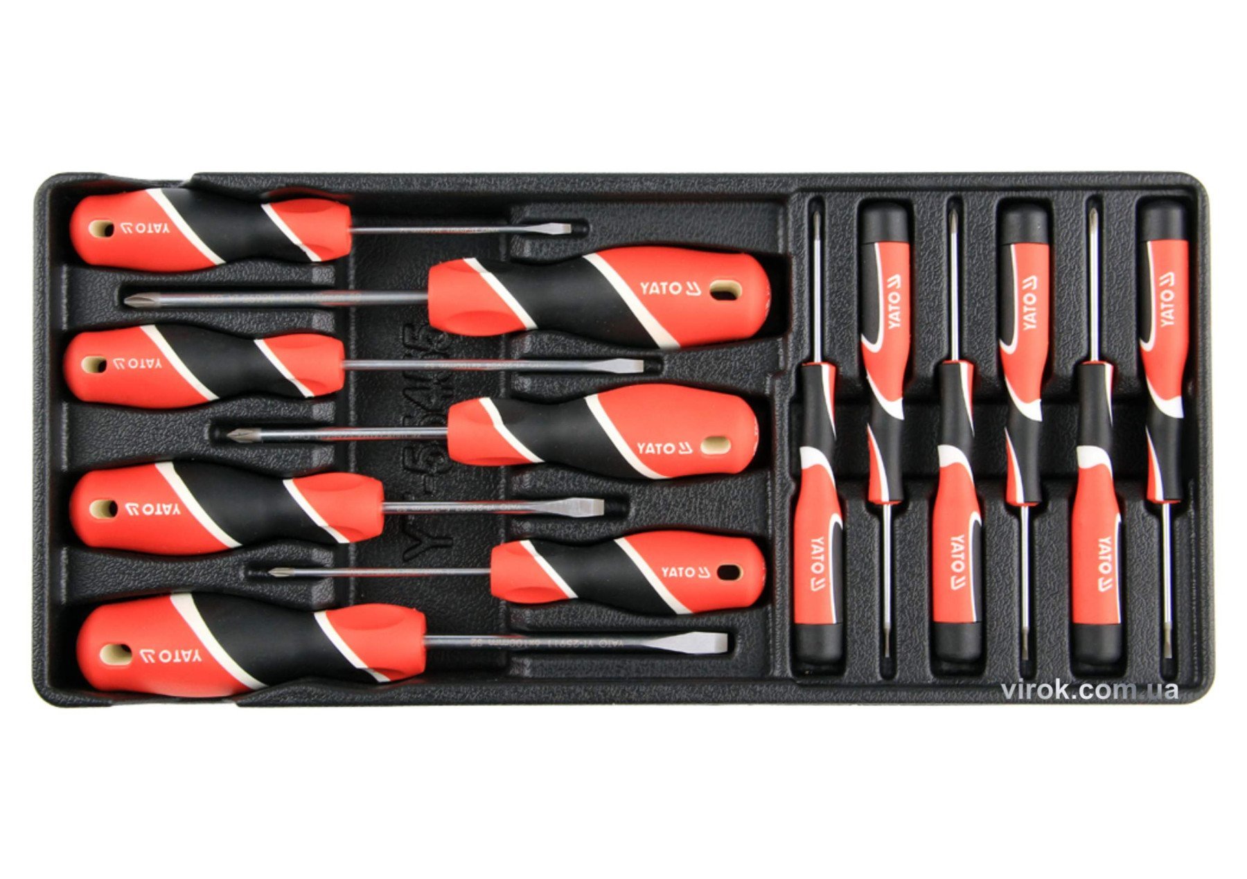 YATO Вклад до інструментальної шафи YATO : викрутки, 13 шт  | YT-55455