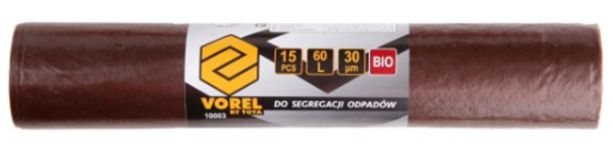 VOREL Торбинки для біо-органічних відходів , 60 л. 15 шт  | 10003